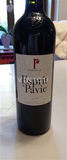 Bordeaux Pavie Esprit de Pavie 2016