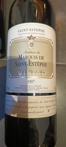 Burdeos Saint-Estèphe Marquis de Saint-Estèphe Tradition 1997