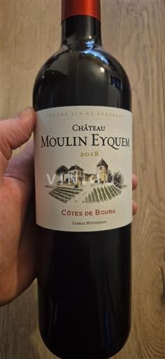 Burdeos Côtes-de-bourg Château Moulin Eyquem 2018