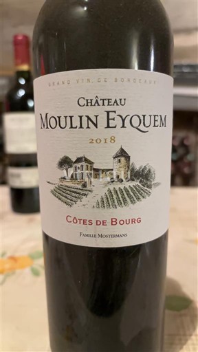 Bordeaux Côtes-de-Bourg Château Moulin Eyquem 2018