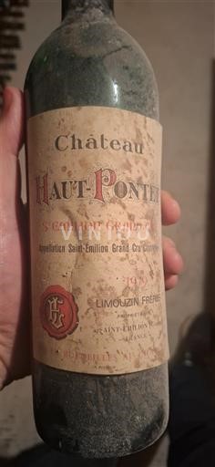 Bordeaux Saint-Émilion Grand Cru Château Haut-Pontet 1979