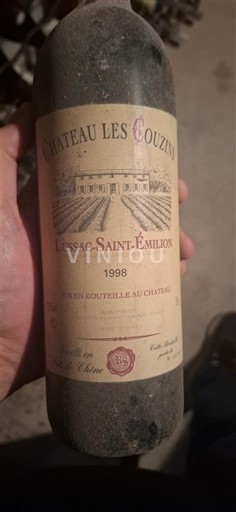 Bordeaux Lussac-saint-émilion Château Les Couzins 1998