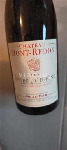 Rhônedalen Côtes du Rhône Château Mont-Redon 2013