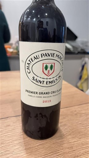 Bordeaux Saint-Émilion Château Pavie Macquin 2013