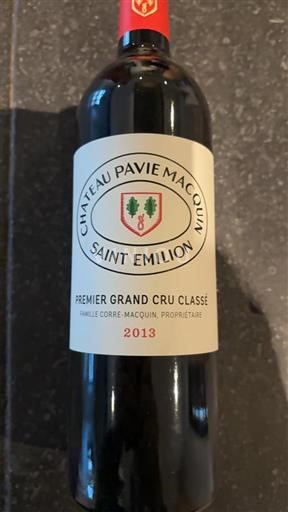 Bordeaux Saint-Émilion Château Pavie Macquin 2013