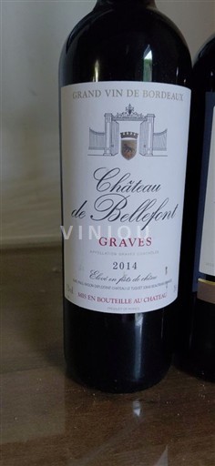 Bordeaux Graves Château Bellefont 2014