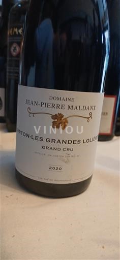 Bourgogne Corton Grand Cru Domaine Jean-Pierre Maldant Corton Les grandes Lolières 2020