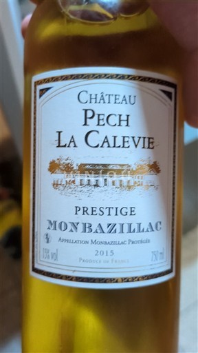 Sudoeste Monbazillac Château Pech La Calevie Prestige 2015