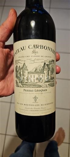 Bordeaux Pessac-Léognan Grand Cru Château Carbonnieux 2003
