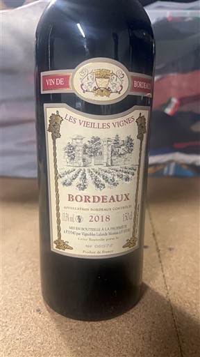 Bordeaux Les Vieilles Vignes 2018