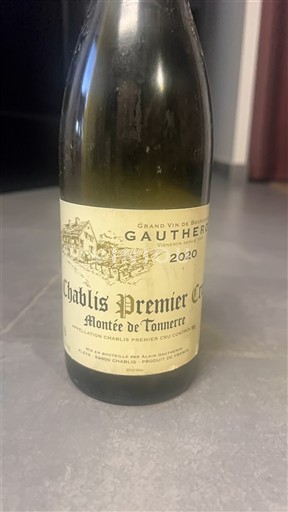 Burgundi Chablis Premier Cru Gautherin Montée de Tonnerre 2020