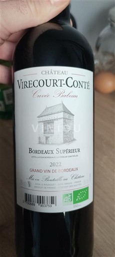 Bordeaux Bordeaux Supérieur Château Virecourt-Conté Pauline 2022
