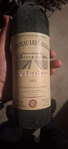 Bordeaux Lussac-saint-émilion Château Les Couzins 2003