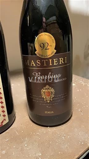 Piemonte Monferrato Mastieri Barbino Icke årgångsbetecknad