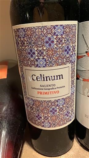 Puglia Susumaniello Salento Celinum Primitivo 2021