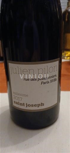 Vale do Ródano Saint-Joseph Julien Pilon rue des poissonniers 2017