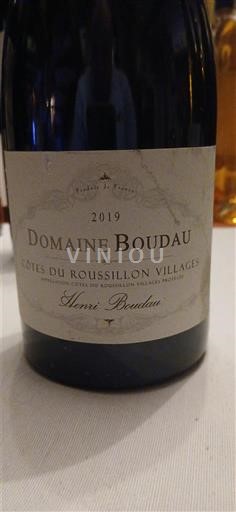 Roussillon Côtes del Roussillon Villages Domaine Boudau Henri Boudau 2019