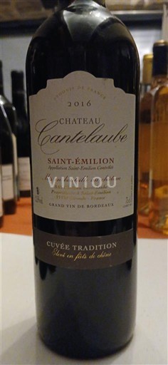 Burdeos Saint-Émilion Château Cantelaube Tradition 2016