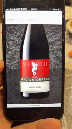 Alsace Domaine Baur Sang du Dragon Icke årgångsbetecknad