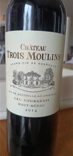 Bordeaux Haut-Médoc Cru Bourgeois Château Trois Moulins 2014