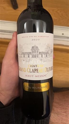Bordeaux Haut-Médoc Cru Bourgeois Château Grand Clapeau Olivier 2020
