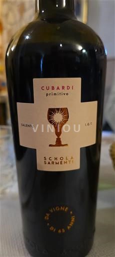 Puglia Susumaniello Salento Schola Sarmenti Cubardi 2023