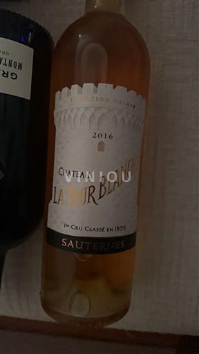 Bordeaux Sauternes 1er Cru Classé Château La Tour Blanche 2016