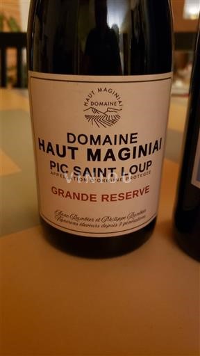 Languedoque Pic-saint-loup Domaine Haut Maginai Grande Réserve Não Sazonado