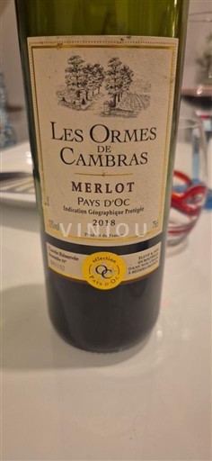 Languedoc und Roussillon Pays d'Oc Les Ormes de Cambras Merlot 2018