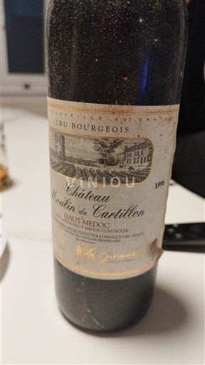 Bordeaux Haut-Médoc Cru Bourgeois Château Moulin du Cartillon 1996