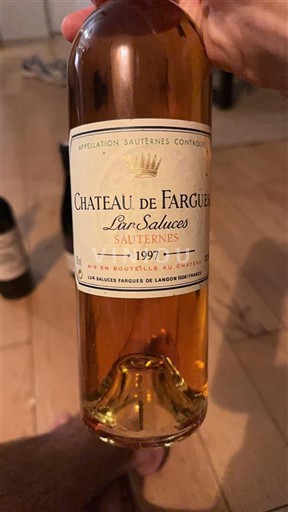 Bordeaux Sauternes Château Fargues 1997