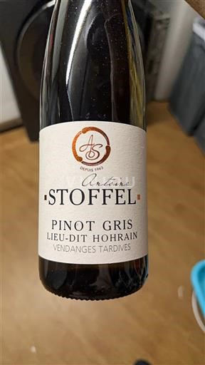 Alsace Alsace Grand Cru Antoine Stoffel Lieu-dit Hohrain 2022