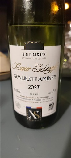 Alsace Xavier Schaeffer Gewurztraminer 2023