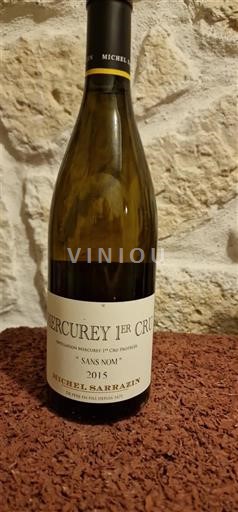 Burgundi Määrittelemätön Premier Cru Michel Sarrazin Sans Nom 2015