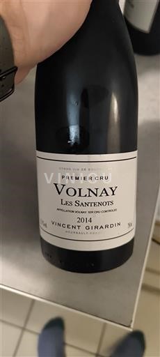 Burgundy Volnay Premier Cru Vincent Girardin Les Santenots 2014