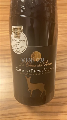 Rhône Valley Côtes du Rhône Villages La Chasse des Princes 2022