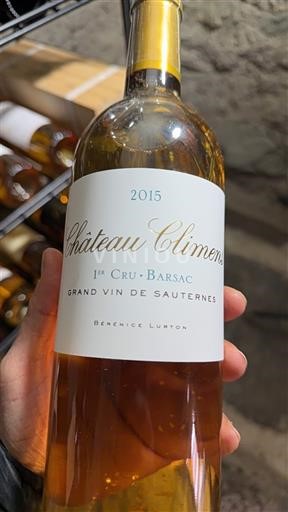 Bordeaux Barsac Premier Cru Château Climens 2015