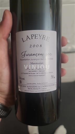 Lounais-Ranska Jurançon Lapeyre Mantoulan 2008