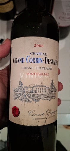 Bordeaux Saint-Émilion Grand Cru Château Grand Corbin-Despagne 2006