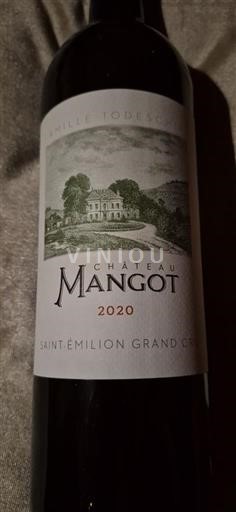 Bordeaux Saint-Émilion Grand Cru Grand Cru Château Mangot 2020