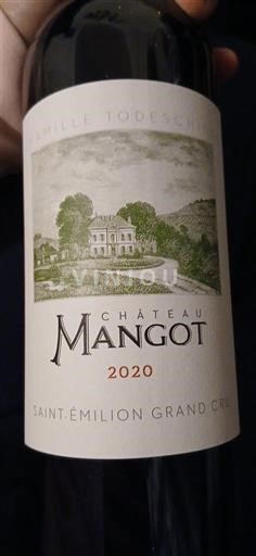 Burdeos Saint-Émilion Gran Cru Grand Cru Château Mangot 2020