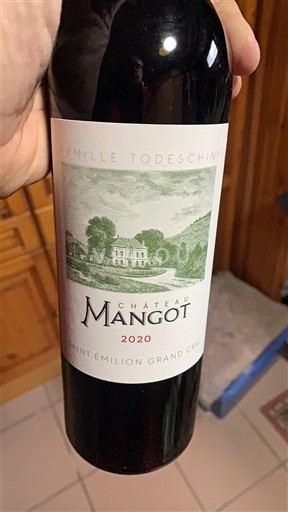 Bordeaux Saint-Émilion Grand Cru Grand Cru Château Mangot 2020