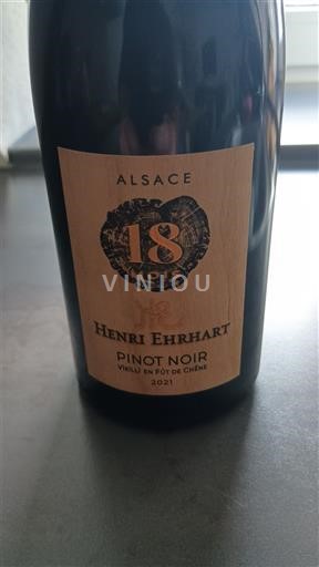 Alsace Pinot noir Henri Ehrhart 18 Vieilli en Fût de Chêne 2021