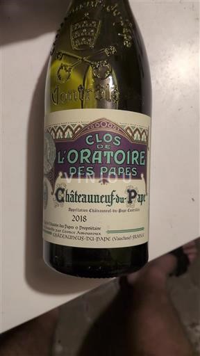 Thung lũng Rhône Châteauneuf-du-pape Clos de l'Oratoire des Papes 2018