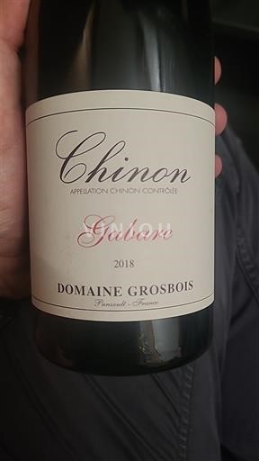 Thung lũng sông Loire Chinon Domaine Grosbois Gabare 2018