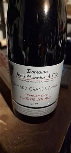 Borgoña Pommard Premier Cru Domaine Jean Monnier & Fils Clos de Citeaux 2017