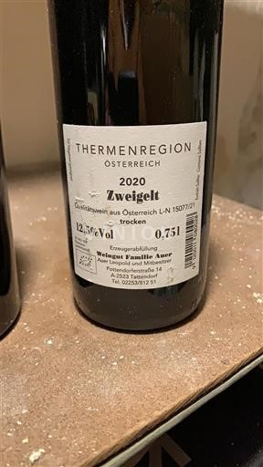 Neder-Oostenrijk Thermenregion Weingut Familie Auer 2020