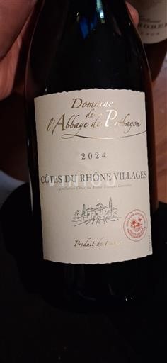 Thung lũng Rhône Côtes-du-rhône-villages Domaine L'Abbaye de Prébayon 2024