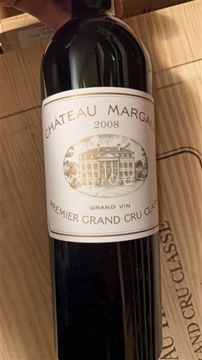 Bordeaux Margaux Premier Grand Cru Classé Château Margaux Grand Vin 2008