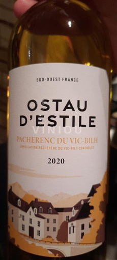 Sudoeste Pacherenc-du-vic-bilh Ostau Estile 2020